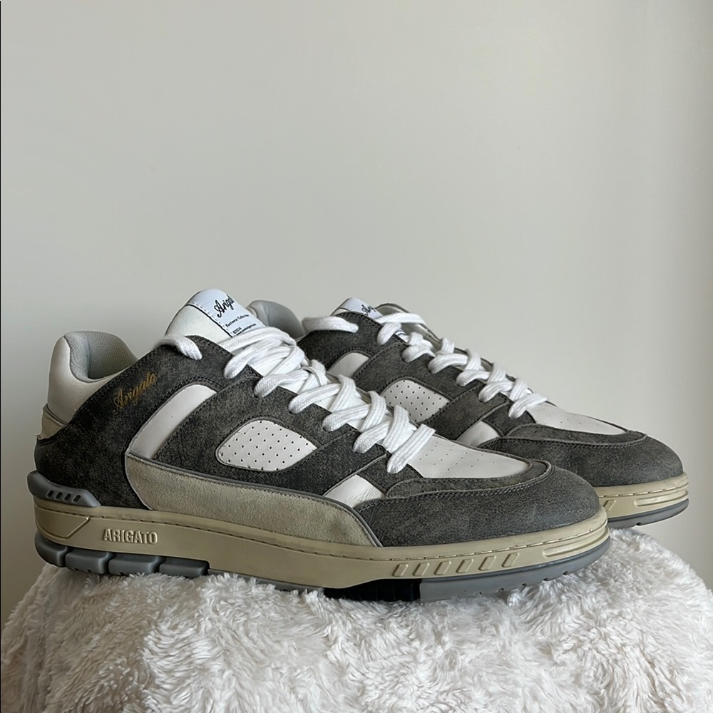 USED- Axel Arigato Gray and White Men's Sneakers